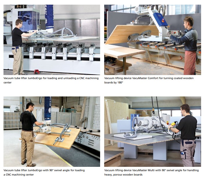 thiết bị nâng chân không trong cnc