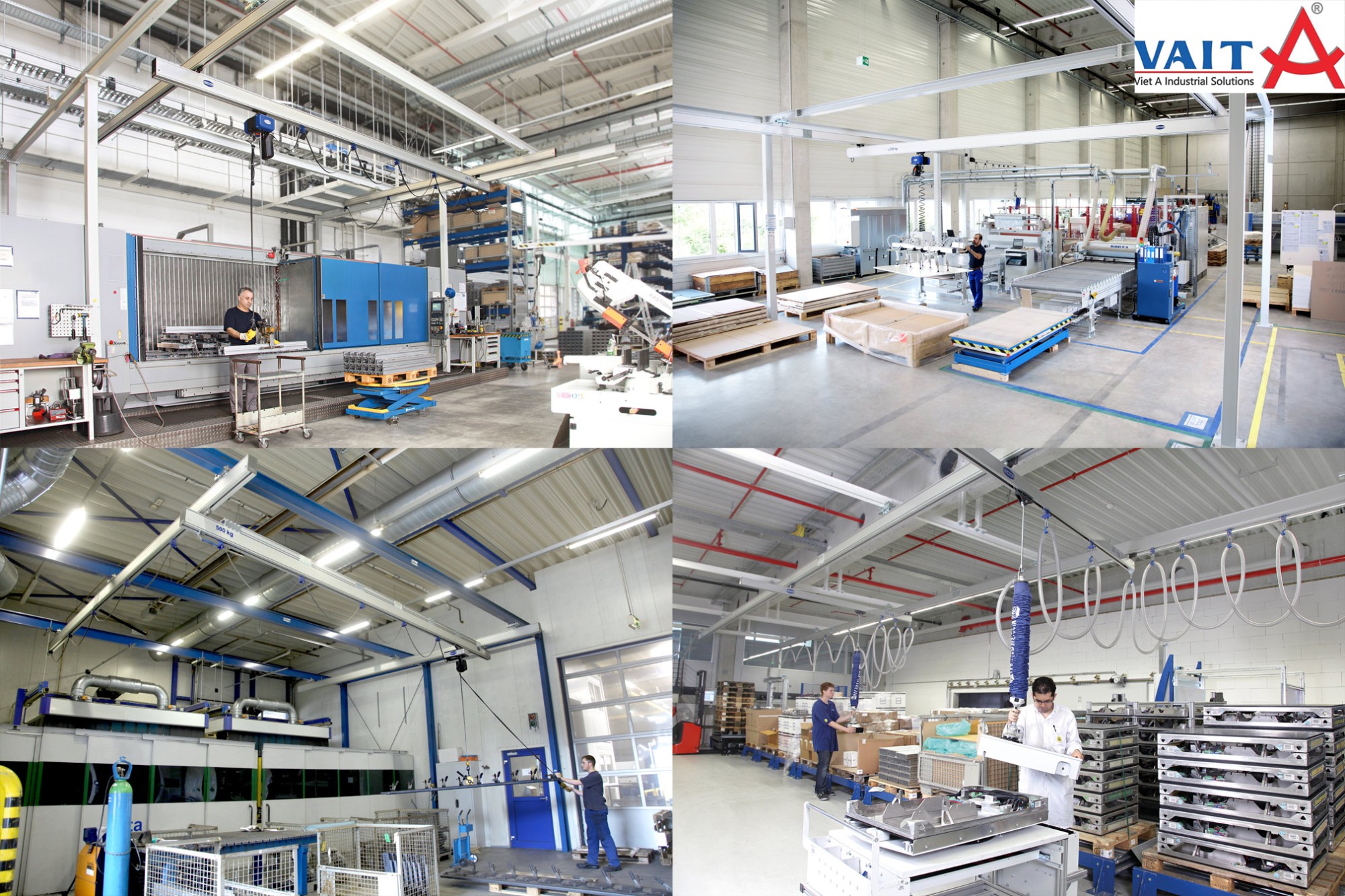 hệ thống cầu trục nâng thiết bị nâng chân không schmalz