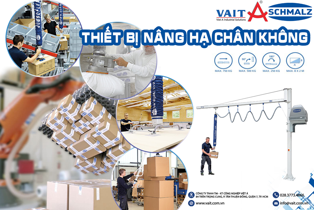 thiết bị nâng hạ chân không, núm hút chân không
