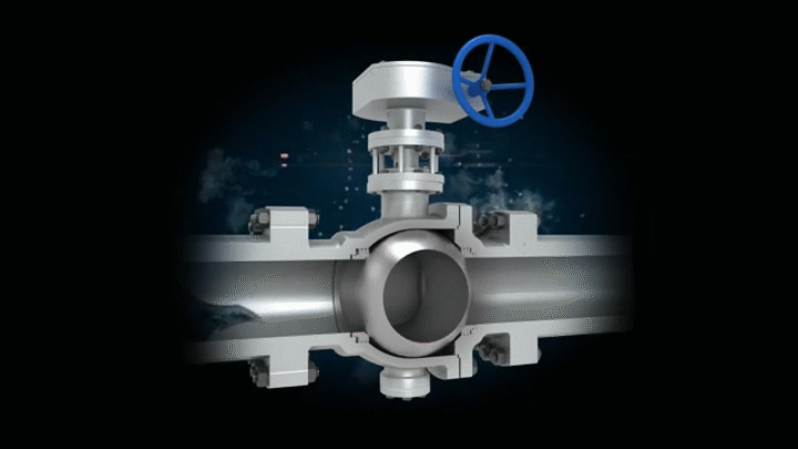 hoạt động van bi công nghiệp