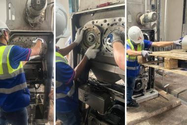 Cung cấp và lắp đặt trục nghiền máy nghiền Malt Buhler