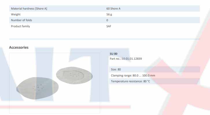 FLAT SUCTION PAD - 10.01.01.10516