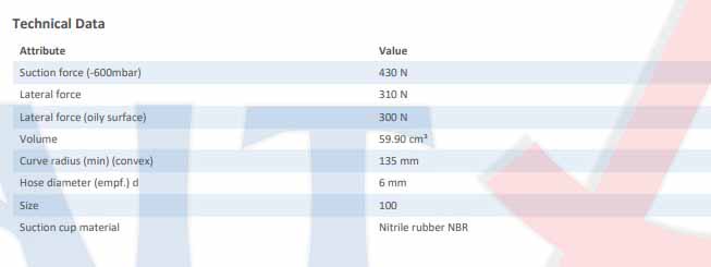 FLAT SUCTION PAD - 10.01.01.10516