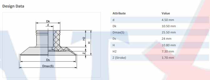FLAT SUCTION PAD - 10.01.01.10577