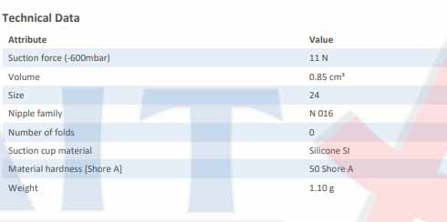 FLAT SUCTION PAD - 10.01.01.10577