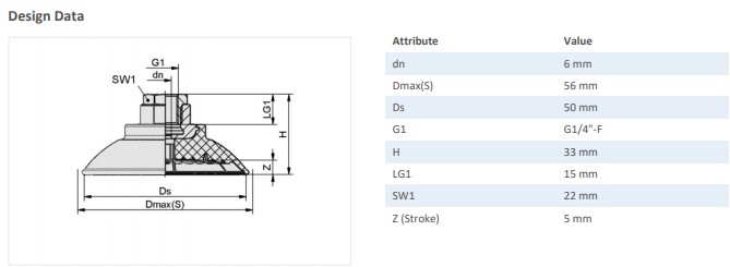 FLAT SUCTION PAD - 10.01.01.11441