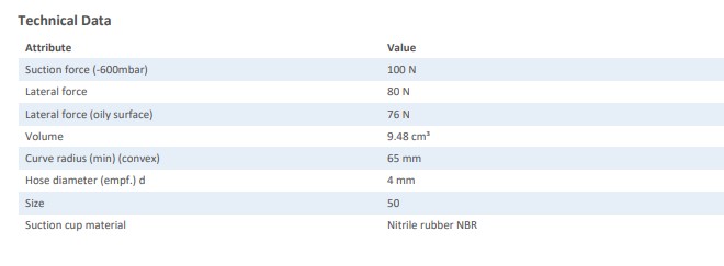 FLAT SUCTION PAD - 10.01.01.11441