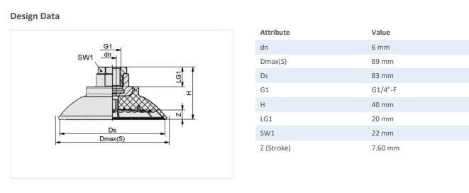 FLAT SUCTION PAD - 10.01.01.11461
