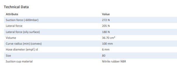 FLAT SUCTION PAD - 10.01.01.11461