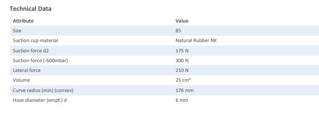 FLAT SUCTION PAD - 10.01.01.11775