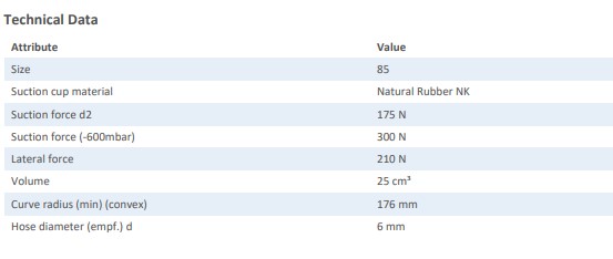 FLAT SUCTION PAD - 10.01.01.11776