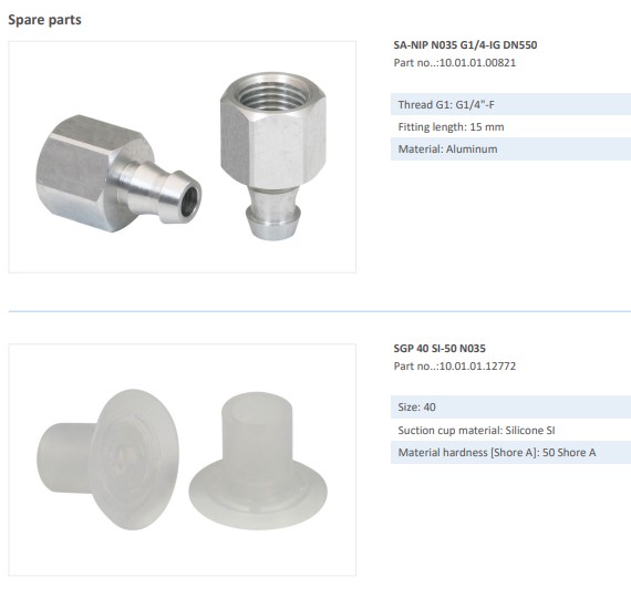 FLAT SUCTION PAD - 10.01.01.12774