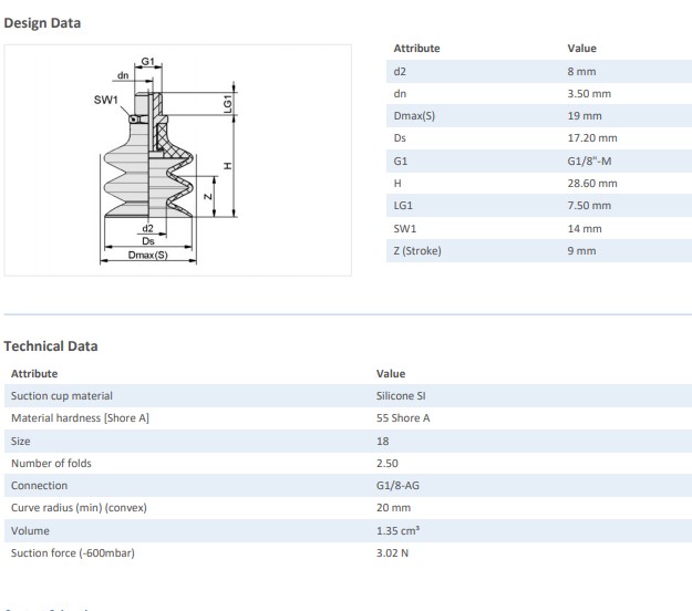 NÚM HÚT CHÂN KHÔNG - 10.01.06.00040 - Phụ kiện thiết bị nâng hạ chân không - Schmalz