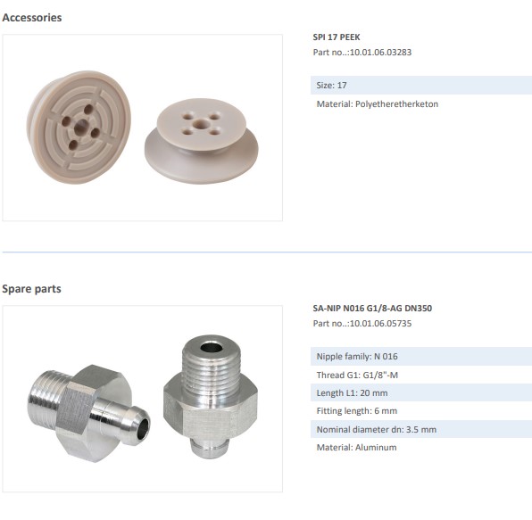 NÚM HÚT CHÂN KHÔNG - 10.01.06.00040 - Phụ kiện thiết bị nâng hạ chân không - Schmalz