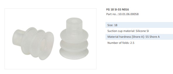 NÚM HÚT CHÂN KHÔNG - 10.01.06.00040 - Phụ kiện thiết bị nâng hạ chân không - Schmalz