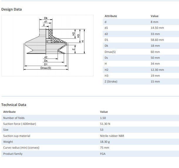 NÚM HÚT CHÂN KHÔNG - 10.01.06.00132 - Phụ kiện thiết bị nâng hạ chân không - Schmalz