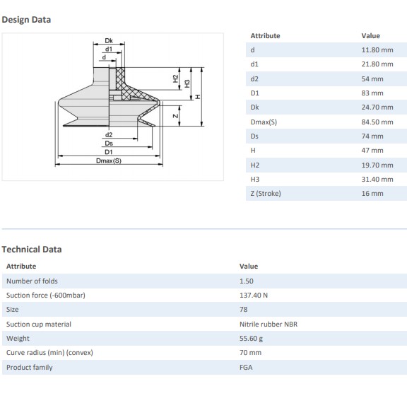 NÚM HÚT CHÂN KHÔNG - 10.01.06.00133 - Phụ kiện thiết bị nâng hạ chân không - Schmalz