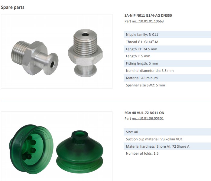 CHỤP HÚT CHÂN KHÔNG BẰNG CAO SU - 10.01.06.00306 - Phụ kiện thiết bị nâng hạ chân không, thiết bị nâng công nghiệp - Schmalz