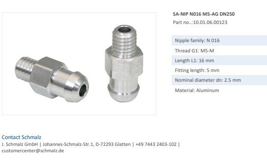 Chụp hút chân không bằng cao su - 10.01.06.00373 - Phụ kiện thiết bị nâng hạ chân không, thiết bị nâng công nghiệp - Schmalz