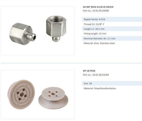 NÚM HÚT CHÂN KHÔNG - 10.01.06.00374 - Phụ kiện thiết bị nâng hạ chân không, thiết bị nâng côngnghiệp - Schmalz