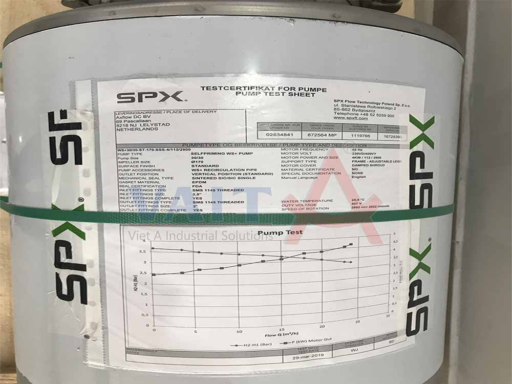 Bơm Ly Tâm Tự Mồi - Pump APV WS +30/30 - Việt Á