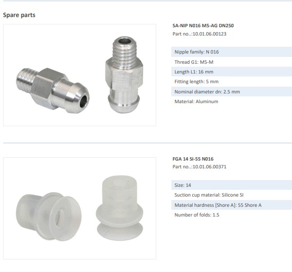 BELLOWS SUCTION CUP - 10.01.06.00382 - Phụ kiện thiết bị nâng hạ chân không, thiết bị nâng công nghiệp - Schmalz