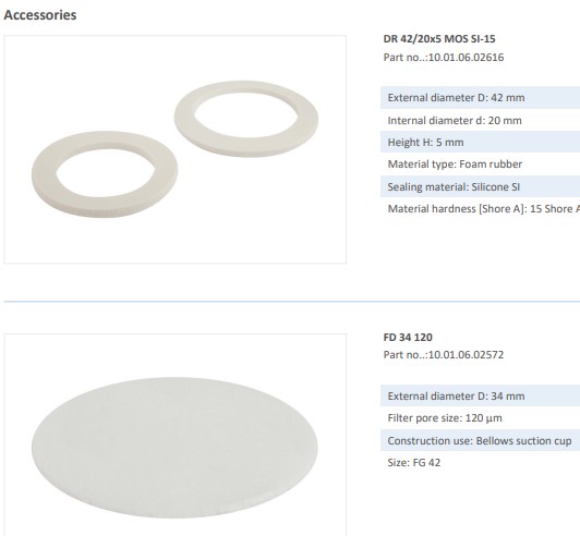 NÚM HÚT CHÂN KHÔNG - 10.01.06.00447 - Phụ kiện thiết bị nâng hạ chân không, thiết bị nâng công nghiệp - Schmalz