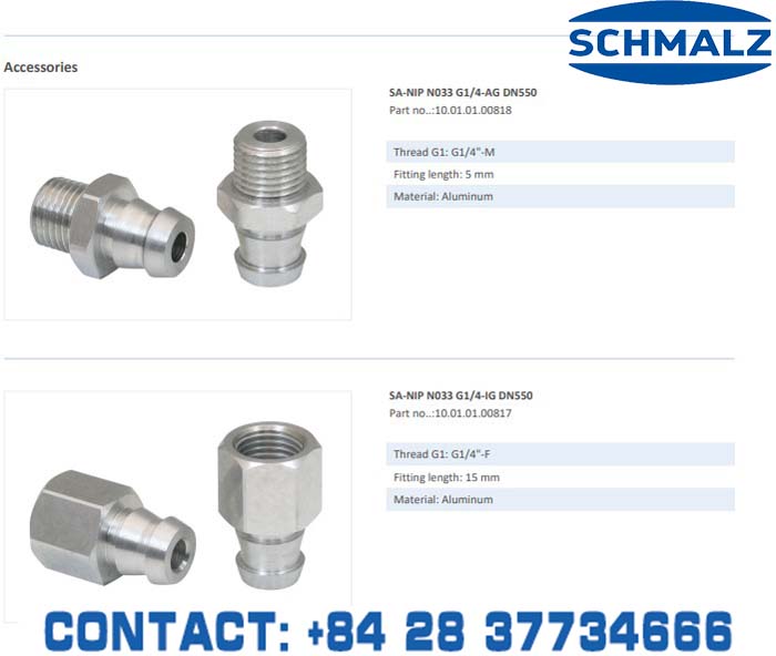 SUCTION CUP - 10.01.01.10829 - Phụ kiện thiết bị nâng hạ chân không, thiết bị nâng công nghiệp, Núm hút chân không - Schmalz