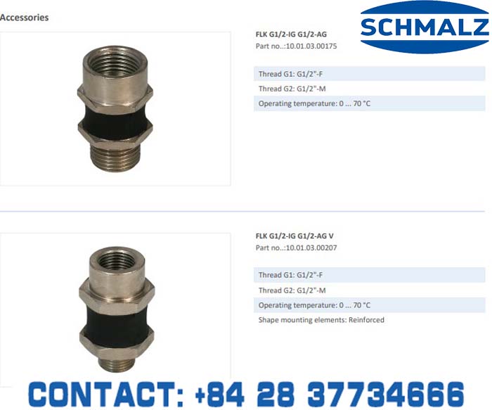 SUCTION CUP - 10.01.02.00578 - Phụ kiện thiết bị nâng hạ chân không, thiết bị nâng công nghiệp, Núm hút chân không - Schmalz