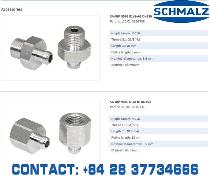 SUCTION CUP - 10.01.06.00095 - Phụ kiện thiết bị nâng hạ chân không, thiết bị nâng công nghiệp, Núm hút chân không - Schmalz