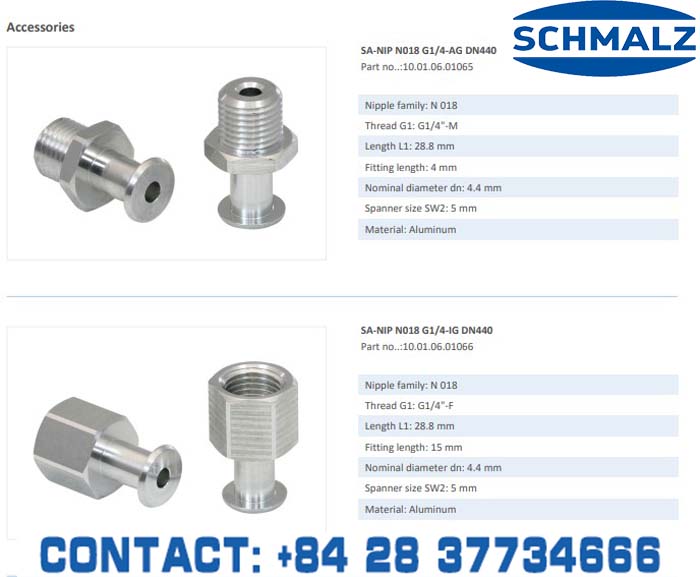 SUCTION CUP - 10.01.06.00128 - Phụ kiện thiết bị nâng hạ chân không, thiết bị nâng công nghiệp, Núm hút chân không - Schmalz