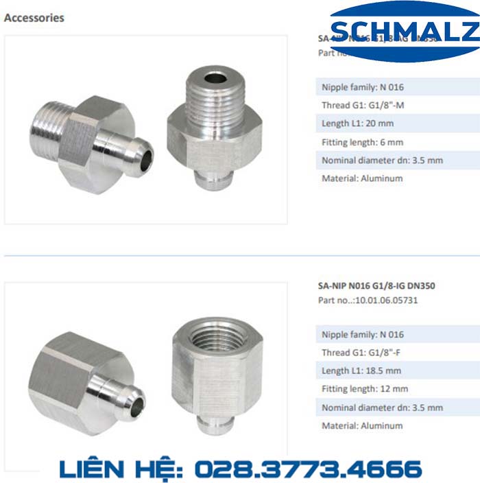 SUCTION CUP - 10.01.06.00868 - Phụ kiện thiết bị nâng hạ chân không, thiết bị nâng công nghiệp, Núm hút chân không - Schmalz