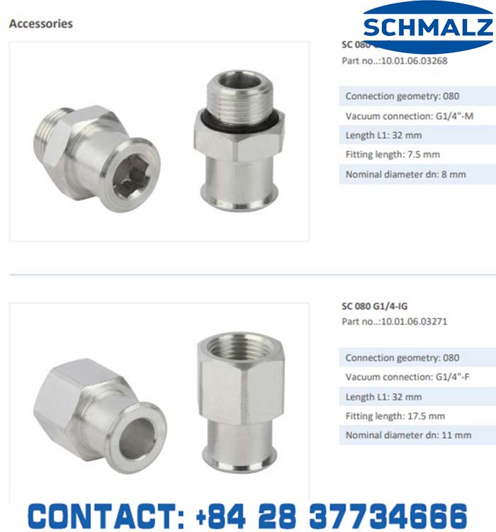 SUCTION CUP - 10.01.06.02589 - Phụ kiện thiết bị nâng hạ chân không, thiết bị nâng công nghiệp, Núm hút chân không - Schmalz