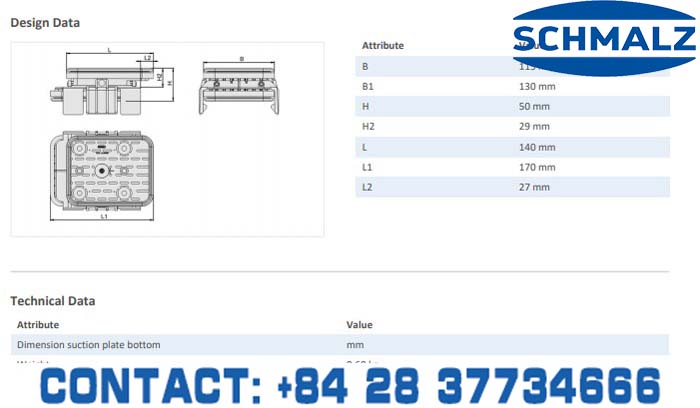 SUCTION CUP - 10.01.12.00210 - Vacuum Technology, Industrial Lifter in Vietnam, VACUUM SUCTION CUPS - Schmalz