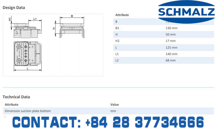 SUCTION CUP - 10.01.12.00211 - Vacuum Technology, Industrial Lifter in Vietnam, VACUUM SUCTION CUPS - Schmalz