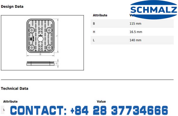 SUCTION CUP - 10.01.12.00488 - Vacuum Technology, Industrial Lifter in Vietnam, VACUUM SUCTION CUPS - Schmalz
