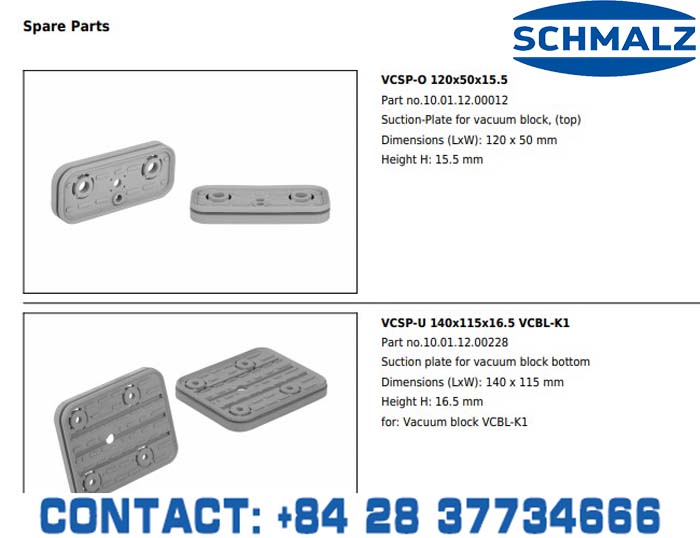 SUCTION CUP - 10.01.12.00770 - Vacuum Technology, Industrial Lifter in Vietnam, VACUUM SUCTION CUPS - Schmalz