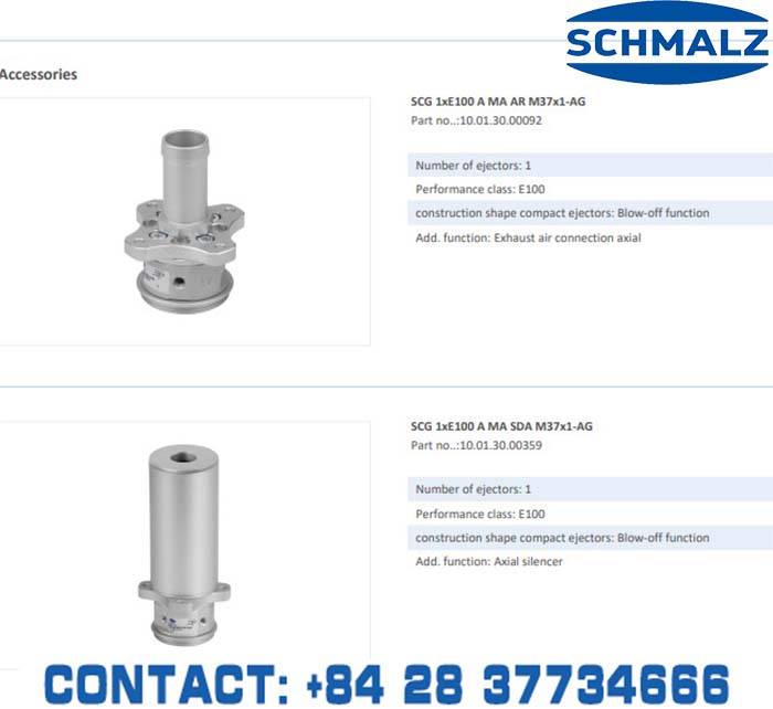 SUCTION CUP - 10.01.30.00030 - Phụ kiện thiết bị nâng hạ chân không, thiết bị nâng công nghiệp, Núm hút chân không - Schmalz