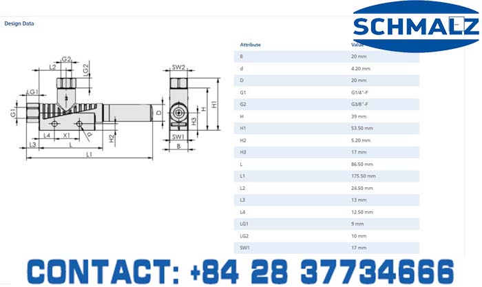 SUCTION CUP - 10.02.01.00604 - Phụ kiện thiết bị nâng hạ chân không, thiết bị nâng công nghiệp, Núm hút chân không - Schmalz