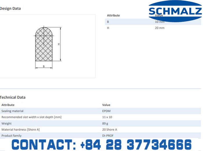 SUCTION CUP - 10.07.04.00010 - Vacuum Technology, Industrial Lifter in Vietnam, VACUUM SUCTION CUPS - Schmalz