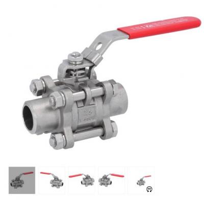 Van bi 3 mảnh tay gạt PE311063 End-Armaturen