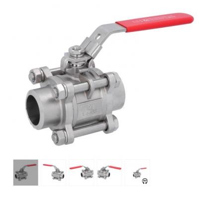 Van bi 3 mảnh tay gạt PE311065 End-Armaturen