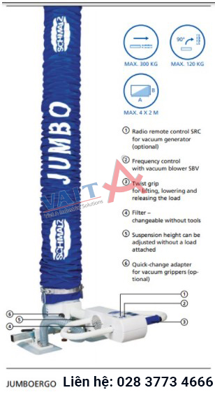 thiết bị nâng chân không jumbo ergo