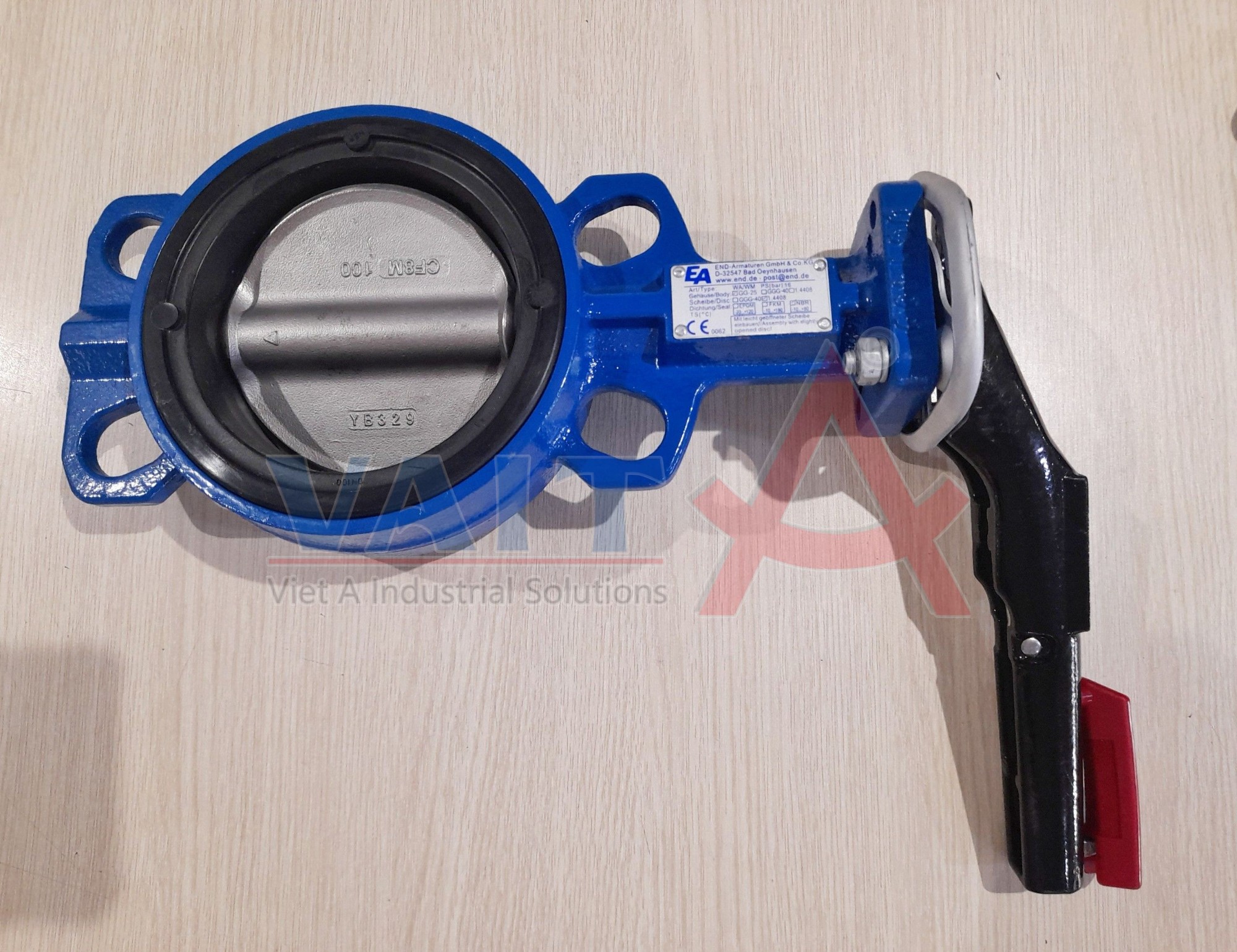 Van bướm - Van công nghiệp, Van EA (Butterfly Valve) DN100, PN10/16  (Hàng có sẵn)